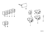 61311366453 - Vehicle Electrical System: Hazard Warning Switch for BMW Image