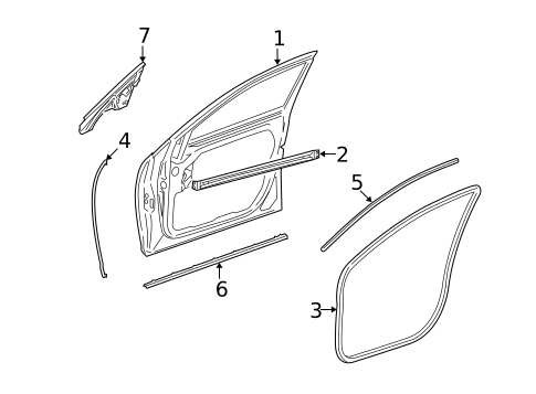 Door & Components for 2013 Mercedes-Benz S350 #0
