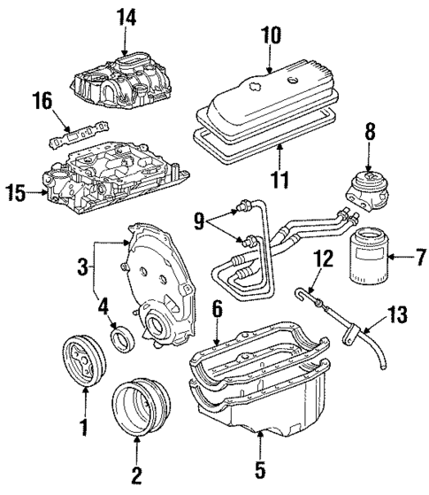 Engine Parts for 1999 Isuzu Hombre #0