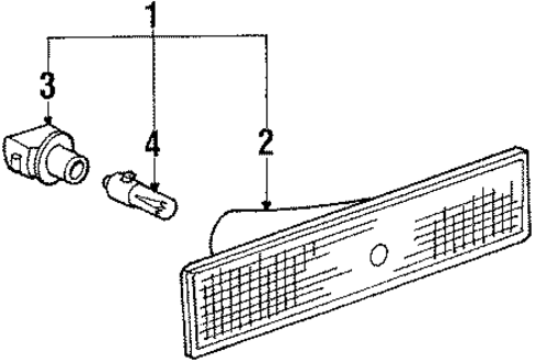 Side Marker Lamps for 1994 BMW 740iL #0