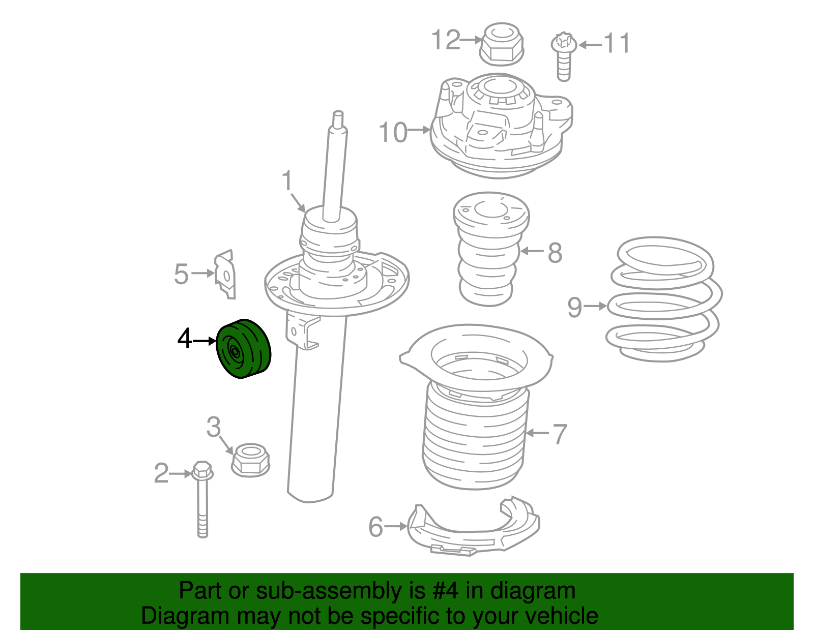 31-30-6-896-191 - 2018-2024 BMW X3 - Strut Damper | Buy BMW Parts Now