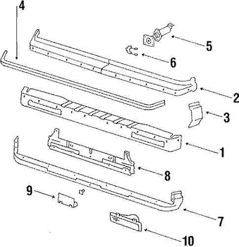 Bumper Assembly for 1990 Oldsmobile 98 #0