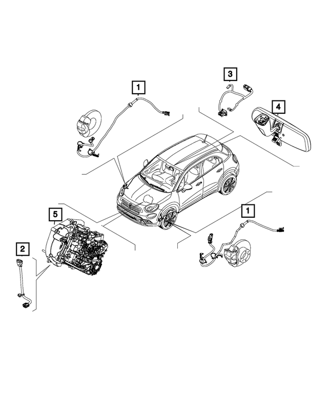68589089AA - Electrical: Jumper Wiring for Fiat: 500X | Jeep: Renegade Image