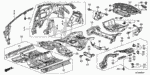 65626TA0A00ZZ - Body/Air Conditioning: PLATE, R. RR. FRAME (LOWER) for Honda Image