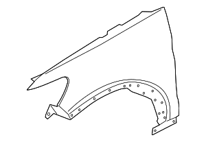 LB5Z16006B - : Fender for Ford: Explorer, Police Interceptor Utility Image