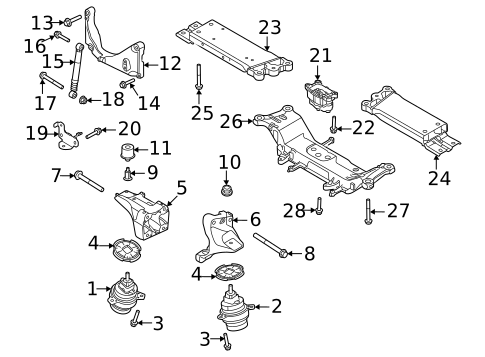 Engine & Trans Mounting for 2022 Land Rover Range Rover #1