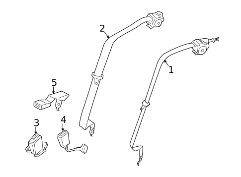 Seat Belt for 2013 BMW 528i xDrive #0