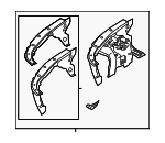 41107204049 - Body: Apron &amp; Wheelhouse for BMW: 535i GT, 535i GT xDrive, 550i GT, 550i GT xDrive, 740i, 740Ld xDrive, 740Li, 740Li xDrive, 750i, 750i xDrive, 750Li, 750Li xDrive, 760Li, ActiveHybrid 7 Image