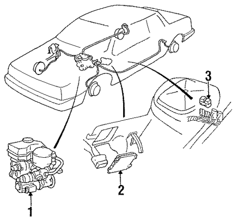ABS Components for 1986 Cadillac Fleetwood #0