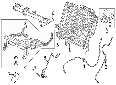 Rear Seat Components for 2024 Honda CR-V | OEM Parts Online