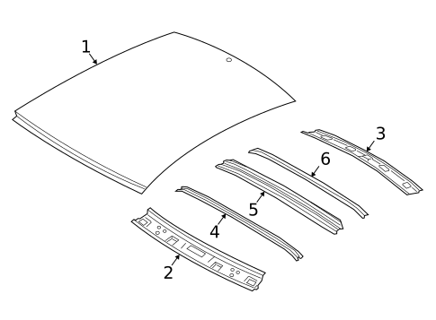 Roof & Components for 2025 Genesis G70 #0