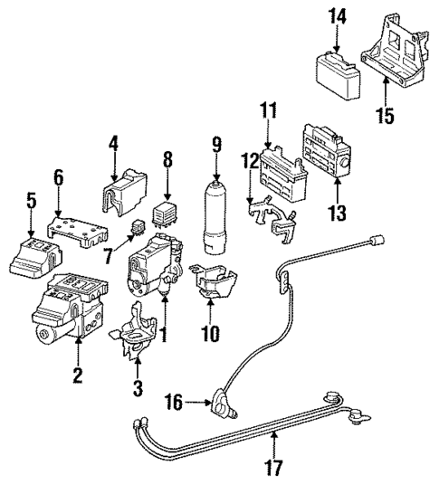 ABS Components for 1988 Mercedes-Benz 300TE #0