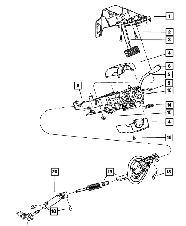 5057265AD - : Steering Column for Mopar Image