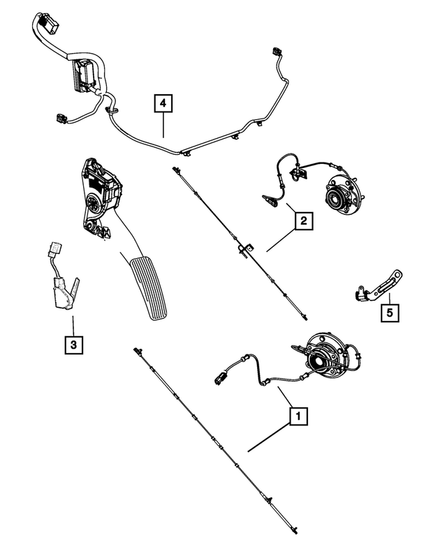 68029430AA - Electrical: Brake Pedal Sensor for Mopar Image image