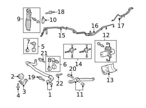Stabilizer Bar & Components for 2010 Toyota Land Cruiser #1