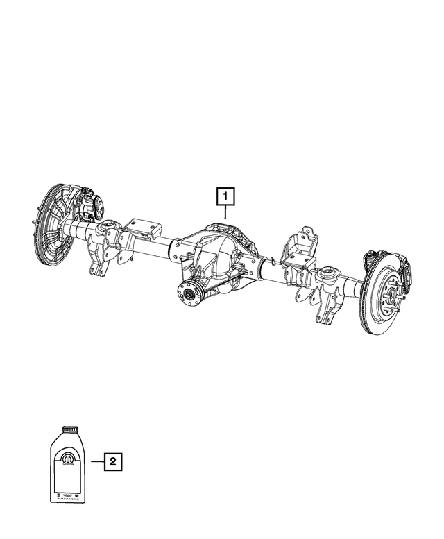 68306203AD - : Rear Complete Axle Assembly for Mopar Image