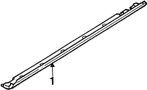 Exterior Trim - Pillars for 1993 Honda Civic #0