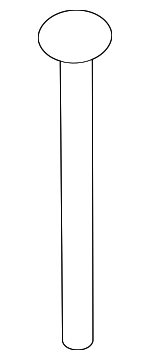 92139193 - Body: Lower Hinge Bolt for Chevrolet: Caprice Image