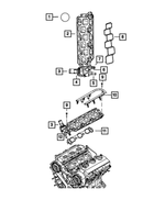 R4892233AB - Engine 3.5L Six Cylinder: Intake Manifold, Lower for Mopar Image