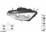 63117419621 - Lighting: Headlight, Led, Ahl, Left for BMW Image