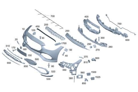 Front Bumper for 2014 Mercedes-Benz C 300 #0