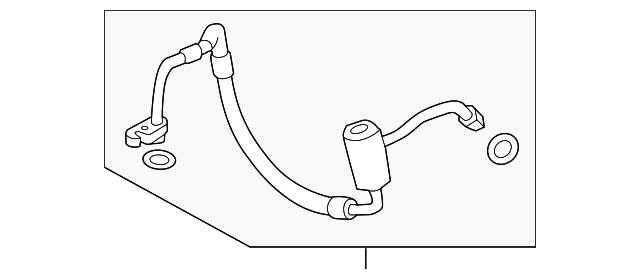 A/C Refrigerant Discharge Hose - Nissan (92490-3NA0A)