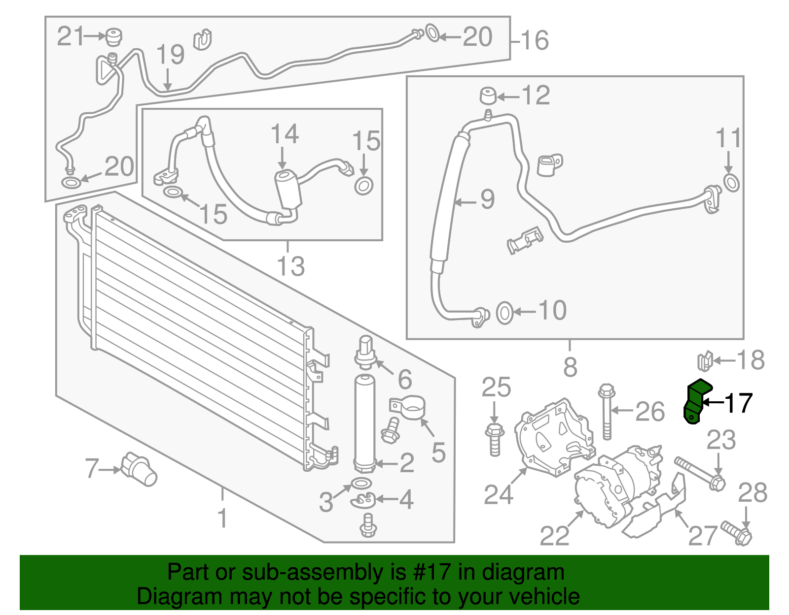 Cooler Line Bracket - Nissan (92552-3NA1A)