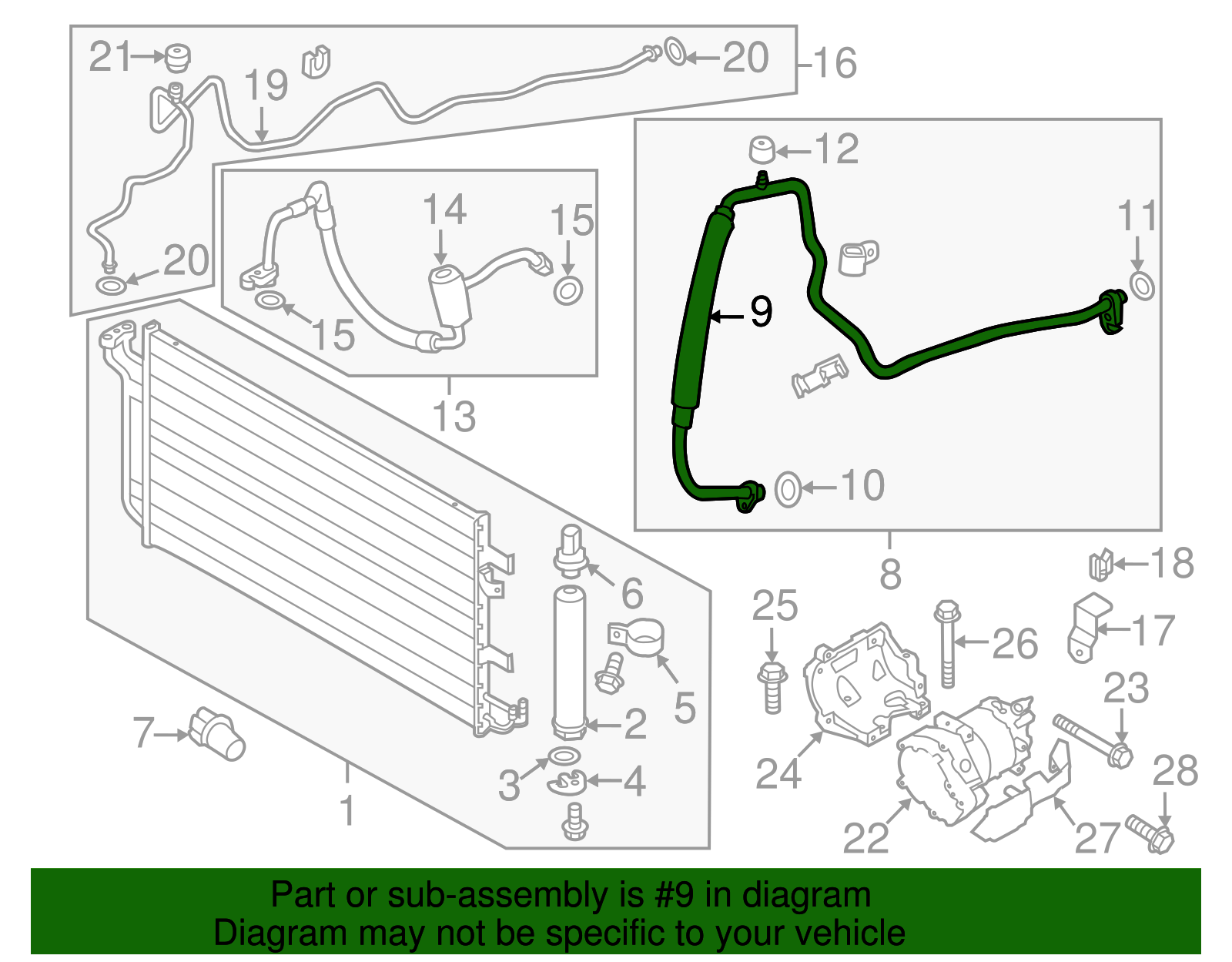 Suction Hose - Nissan (92481-3NA0A)