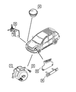 4692034AB - Electrical: Alarm Siren for Mopar Image