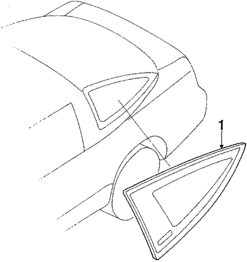 Glass & Hardware for 1992 Nissan 240SX #0