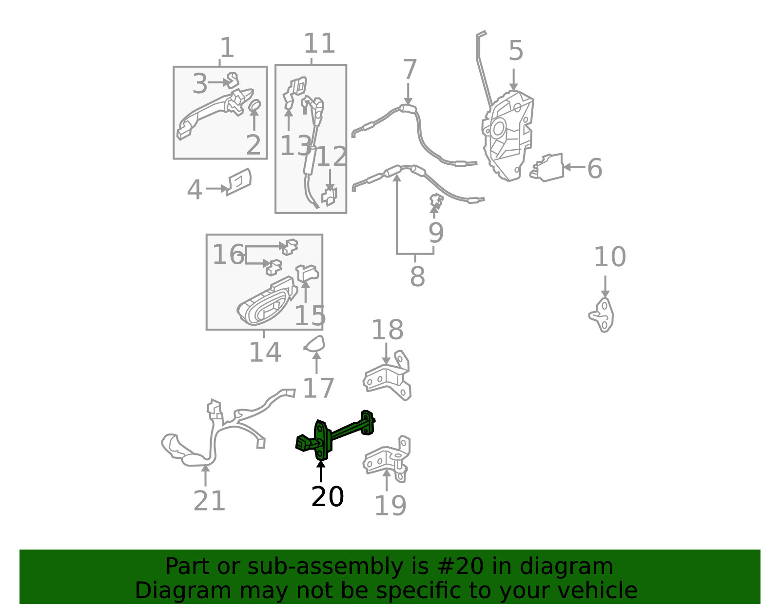 72380-SNE-A01 - Check Strap 2006-2011 Honda Civic | Honda Parts Online