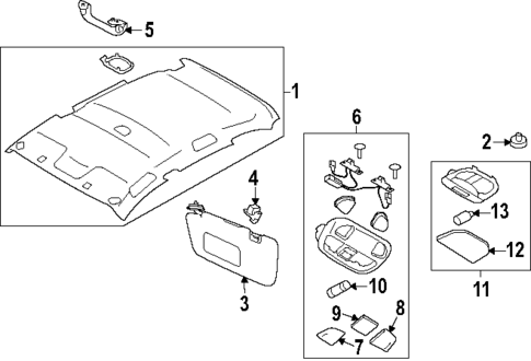 Interior Trim - Roof for 2024 Subaru WRX #0