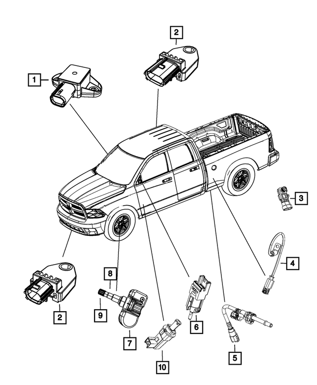 « 68204397AA – Electrical : Suspension Pneumatique Ensemble Compresseur pour Mopar Image »