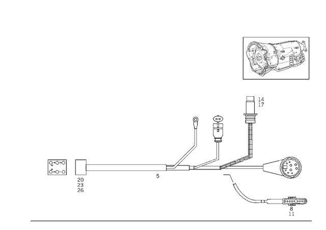 2105400008 - : Wiring Harness for Mercedes-Benz Image