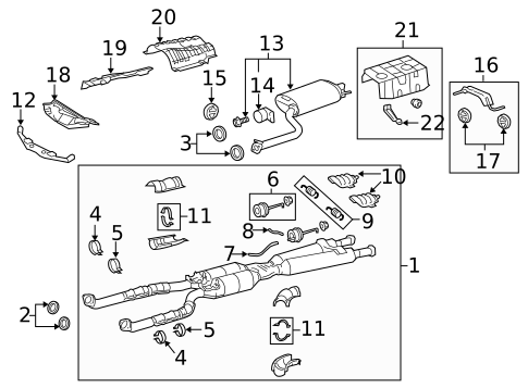 Exhaust Components for 2008 Lexus LS600h #0