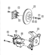 5066483AA - : Disc Brake Caliper, Left for Mopar Image