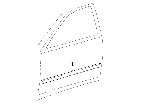 Exterior Trim - Front Door for 2001 Lexus IS300 #0