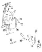 6036773AA - Restraints: Pan Head Screw for Mopar Image