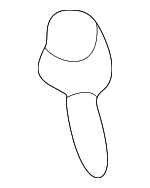 90602SX0003 - Body: Cowl Grille Clip for Honda: Accord, Accord Crosstour, Civic, Crosstour, Element, Fit, Insight, Pilot, Prelude, Ridgeline, S2000 Image