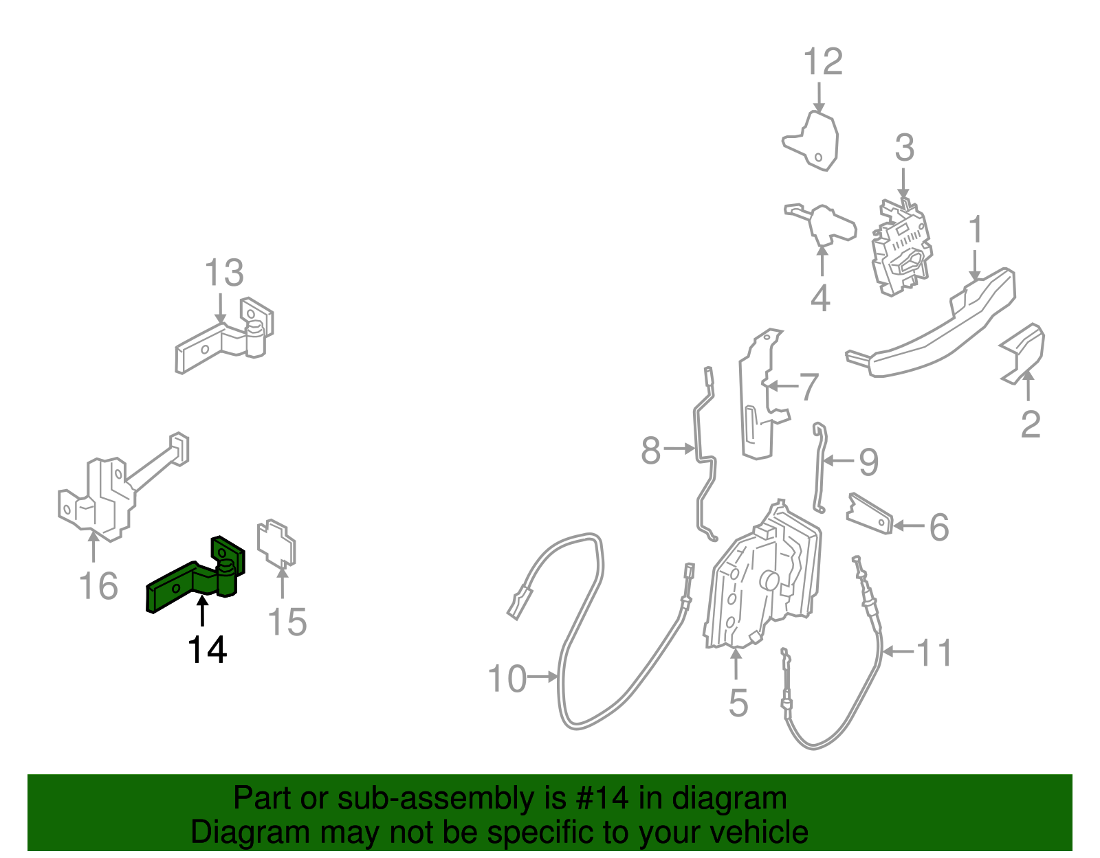Lower Hinge - BMW (51817266675)