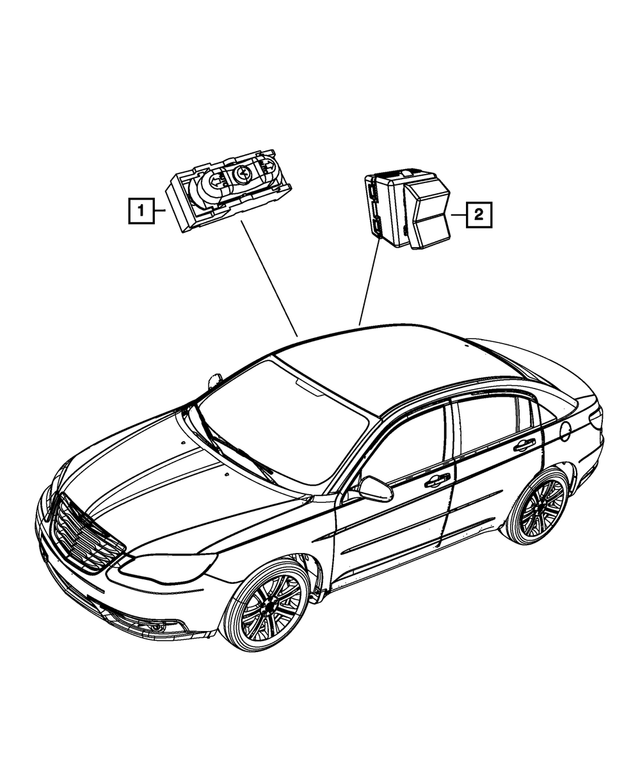 « 68027666AA – Electrical : Toit Ouvrant Commutateur pour Mopar Image »