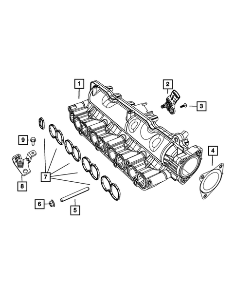 Manifolds and Vacuum Fittings for 2017 Jeep Compass #0