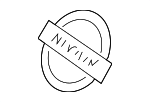 62890CD000 - Body: Bumper Cover Emblem for Nissan Image