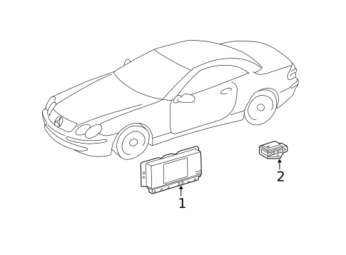 Electrical Components for 2004 Mercedes-Benz E 55 AMG&reg; #3