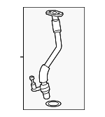 11429797648 - : Oil Return Tube for BMW: 760i xDrive, M5, X5, X6, X7, XM Image