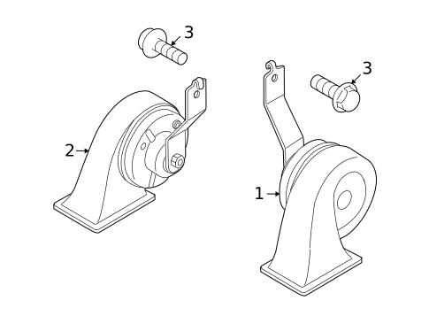 Horn for 2007 Mazda CX-9 #0