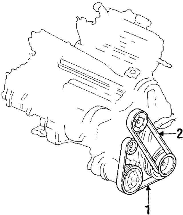 38920PAAA01 - : Drive Belt for Acura Image