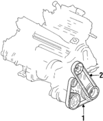 38920PAAA01 - : Drive Belt for Acura Image