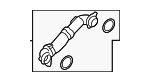 11537952843 - Cooling System: Coolant Hose for BMW Image
