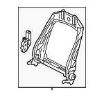 3AA881515 - Body: Seat Back Frame for Volkswagen: Tiguan, Touareg Image